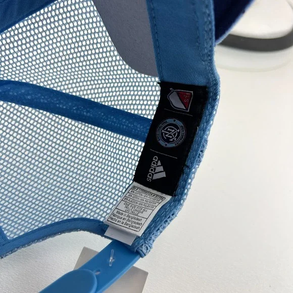 New York City FC Hat Cap Snap Back Mens Flowers Blue MLS‎ Soccer NYCFC Adidas - Picture 12 of 13